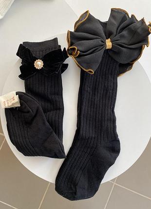 Гольфи з бантами, нарядні шкільні гольфи