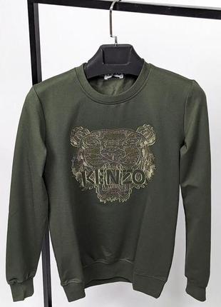 Світшот чоловічий з принтами в стилі kenzo