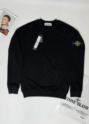 Чорний світшот stone island