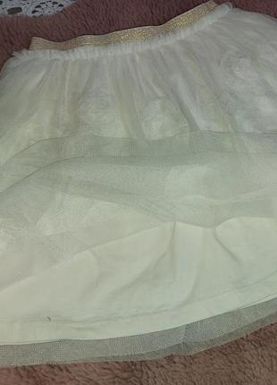 Белая фатиновая юбка mng на 8-9362 фото