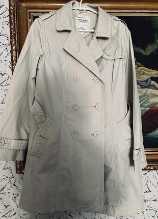 Тренч, плащ pepe jeans patrizia pepe оригинал бренд светлый брендовый размер l, m в стиле massimo dutti maxmara