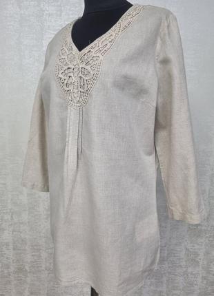 Canda стильная льняная туника