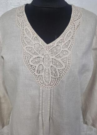 Canda стильная льняная туника