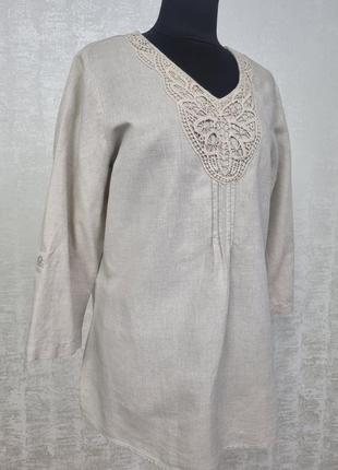 Canda стильная льняная туника