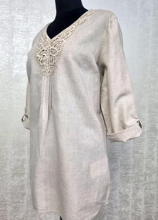 Canda стильная льняная туника