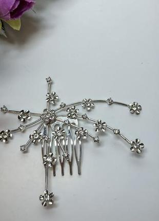 Гребень металл с стразами