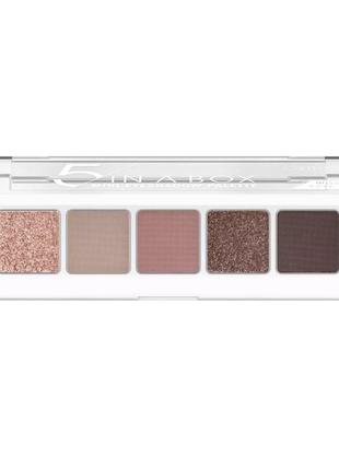 Палетка теней для век catrice 5 in a box mini eyeshadow palette 020 - soft rose look