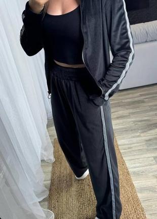 Женский велюровый спортивный костюм двойка,женский велюровый костюм спортивный двойка, про...