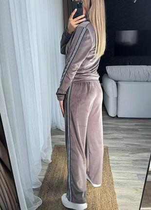 Женский велюровый спортивный костюм двойка,женский велюровый костюм спортивный двойка, про...