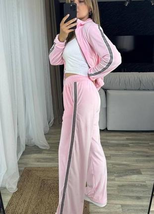 Женский велюровый спортивный костюм двойка,женский велюровый костюм спортивный двойка, про...