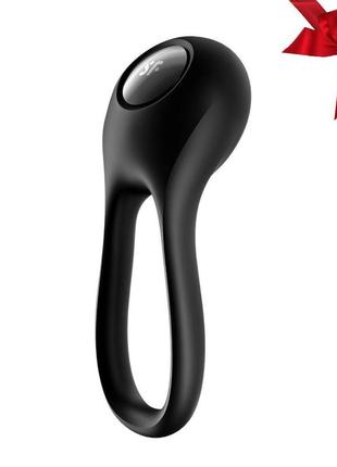 Эрекционное кольцо с вибрацией satisfyer majestic duo для члена и мошонки  so5546