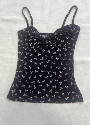 Майка для девочки черного цвета