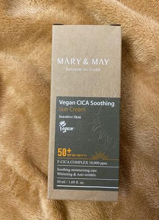 Mary & may cica soothing sun cream spf50+ pa++++