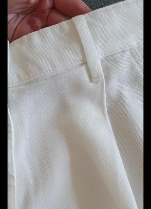 Брюки натуральные белые 367 фото