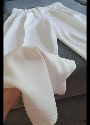 Брюки натуральные белые 368 фото