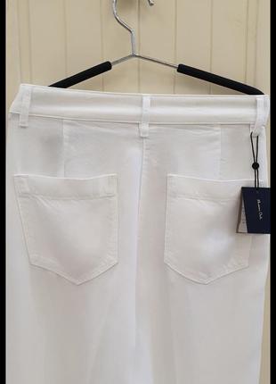Брюки натуральные белые 3610 фото