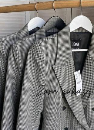 Двухбортный пиджак, жакет, блейзер zara