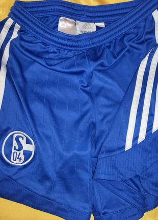 Спорт фирменные футбольные шорты adidas.ф.к.шальке.152 10-12 лет.2 фото