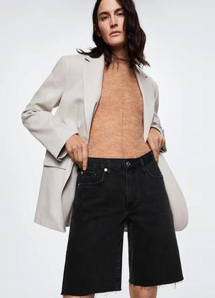 Новые черные шорты бермуды mango