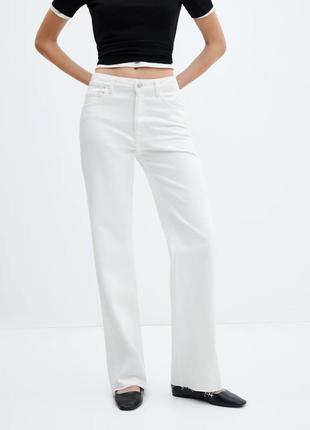 Джинси. джинси рівні ровные широкі wide leg, джинси mango, джинсы ровные длинные