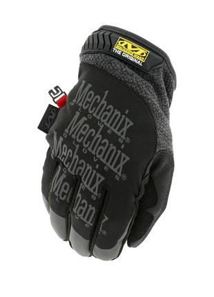 Зимові тактичні рукавички coldwork original mechanix (black-grey) s