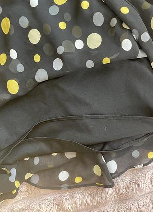 Сукня , плаття горошок волани шифон л розмір3 фото