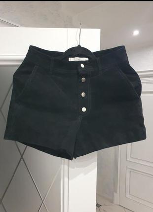Шорты из натурального замша mango