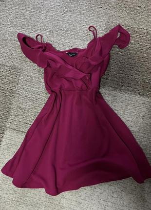 Рожева літня сукня 38 розмір