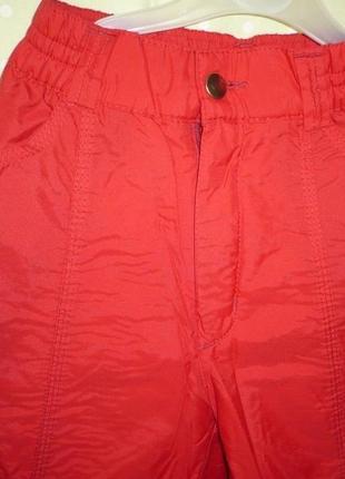 Брюки красные на девочку 7-8 лет