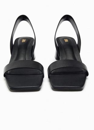 Босоножки кожаные zara4 фото