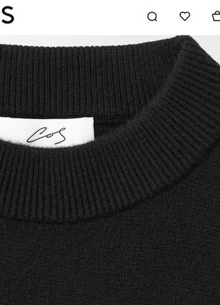 Cos кашемировый светер джемпер черный cashmere9 фото