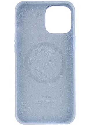 Чохол silicone case (aaa) with magsafe and animation для apple iphone 12 pro max (6.7") блакитний / cloud blue 3
