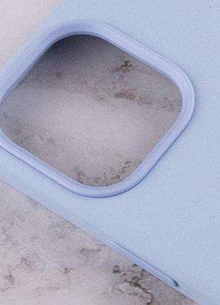 Чохол silicone case (aaa) with magsafe and animation для apple iphone 12 pro max (6.7") блакитний / cloud blue 6