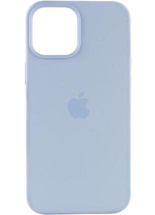Чохол silicone case (aaa) with magsafe and animation для apple iphone 12 pro max (6.7") блакитний / cloud blue 2