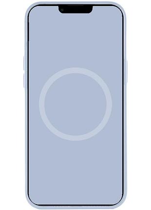 Чохол silicone case (aaa) with magsafe and animation для apple iphone 12 pro max (6.7") блакитний / cloud blue 4