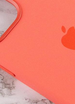 Чохол silicone case (aaa) with magsafe and animation для apple iphone 12 pro max (6.7") помаранчевий / pink citrus 6