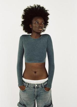 Топ seamless zara у рубчик