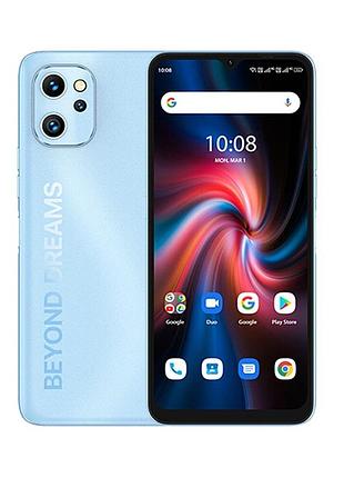 Потужний смартфон umidigi f3s 6/128gb light blue мобільний телефон з великим екраном та батареєю