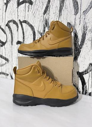 Ботинки nike manoa, оригинал, женские, высокие, ботинки, демисезон, легкая зима, удобные,