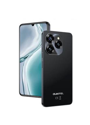 Смартфон oukitel c50 8/128gb black. восьмиядерний телефон з великим екраном та батареєю