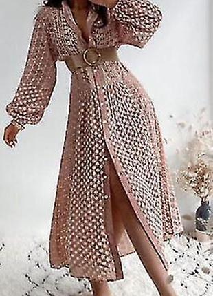 Zara розкішна вишита сукня (прорізна вишивка, рішельє)