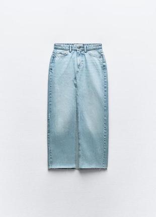 Джинсовая юбка zara s