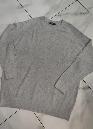 Мужской тоненький котоновый свитер джемпер dressmann 4xl (56-58) англия