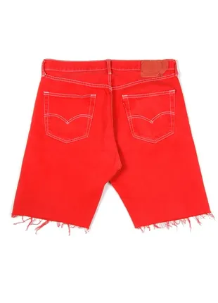 Levis 501 шорты винтаж джинсовые красные