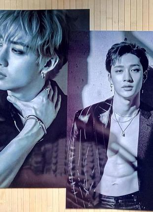 Набор з 2 постерів крістофер бан стрей кідз bang chang stray kids 16334