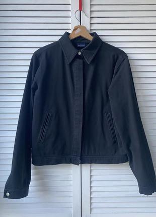 Джинсова куртка жакет чорна sand