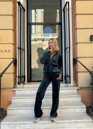 Костюм жіночий спортивний велюровий / костюм жіночий двійка нова моделька велюровий щільний / є обмін / костюм з капюшоном2 фото