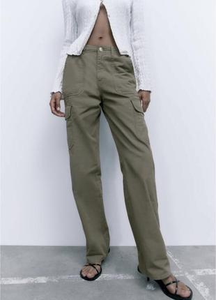 Штани бавовняні карго з кишенями