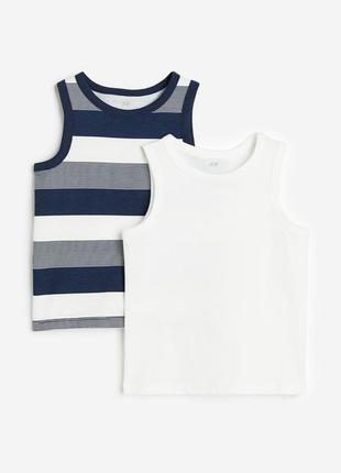 Біла майка майка h&m на хлопчика 4-6 років 110/116 см hm