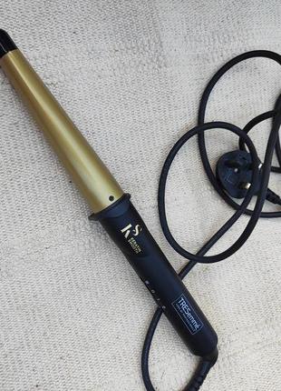 Конусна керамічна плойка tresemme 2804cu для завитків волосся. стайлер для укладки волосся. щипци для завивки волосся